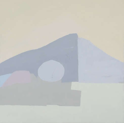 Etel Adnan, Untitled, 1985, Öl/Lw, 76.2 × 73.7 cm (Privatsammlung © Etel Adnan)