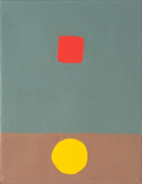 Etel Adnan, Untitled, 2014, Öl/Lw, 35 × 27 cm (Sammlung Ellen und Alan Meckler. © Etel Adnan)