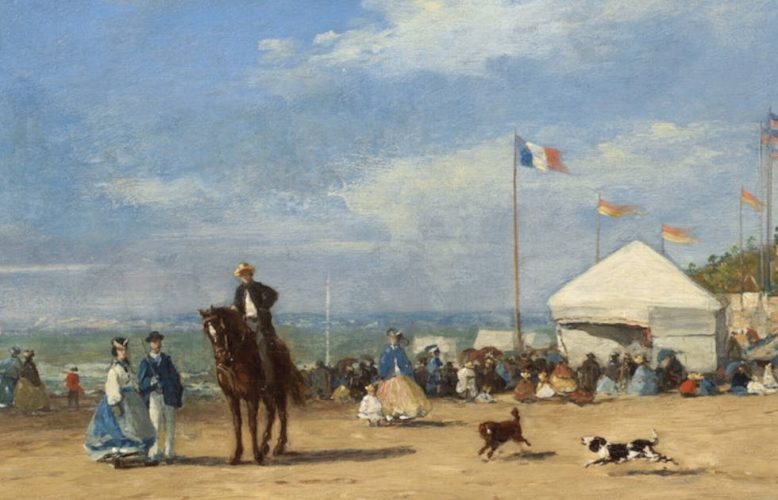 Eugene Boudin, Strandszene, Detail