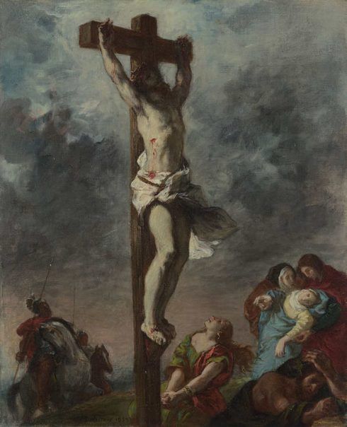 Eugène Delacroix, Christus am Kreuz, 1853, Öl/Lw, 73,3 x 59,7 cm (© The National Gallery, London (NG 6433)