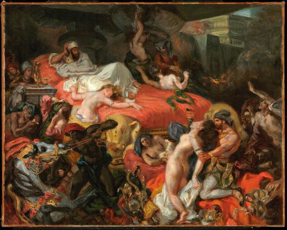 Eugène Delacroix, Der Tod des Sardanapal (reduzierte Kopie), 1846, Öl/Ln, 73.7 x 82.4 cm (© Philadelphia Museum of Art, Pennsylvania, The Henry P. McIlhenny Collection in memory of Frances P. McIlhenny, 1986 (1986-26-17)