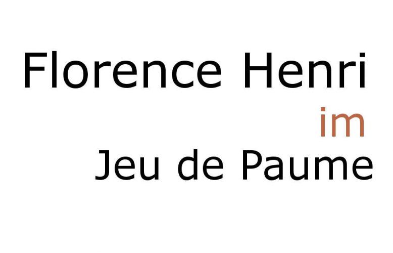 Florence Henri im Jeu de Paume