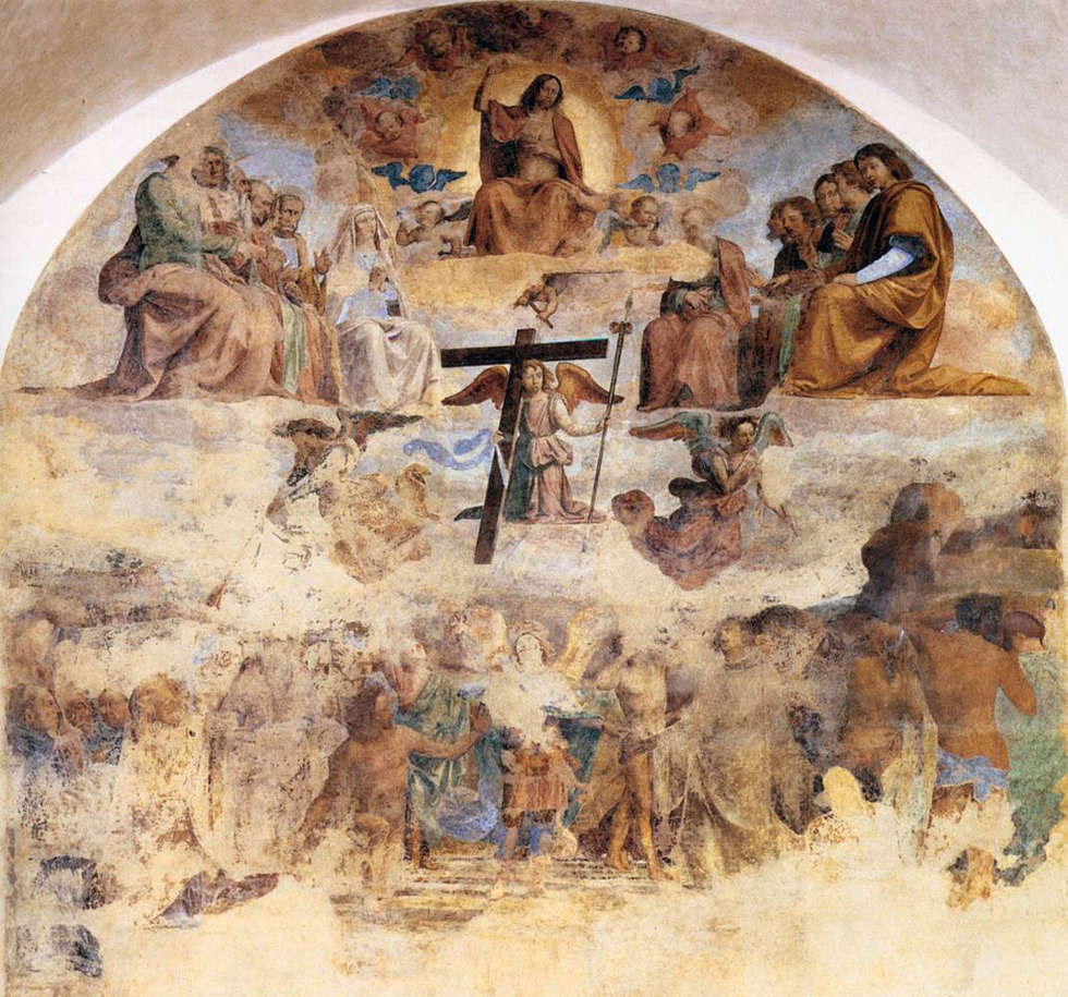 Fra Bartolommeo und Martino Albertelli, Jüngstes Gericht, 1499–1501, Fresko, 360 × 375 cm (Museo Nazionale di San Marco, Florenz)