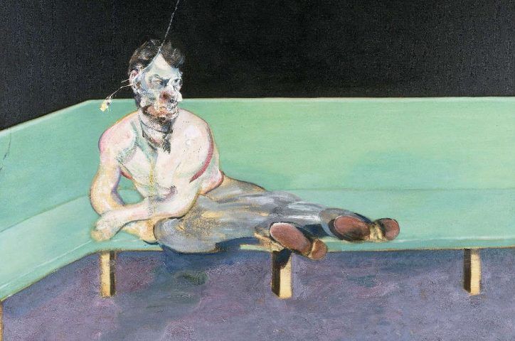 Francis Bacon, Studie für ein Porträt von Lucian Freud, Detail, 1964, Öl/Lw, 198 x 147,6 cm (The Lewis Collection © The Estate of Francis Bacon. All rights reserved. DACS, London, Foto: Prudence Cuming Associates Ltd.)