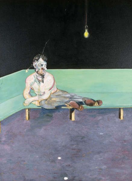 Francis Bacon, Studie für ein Porträt von Lucian Freud, 1964, Öl/Lw, 198 x 147,6 cm (The Lewis Collection © The Estate of Francis Bacon. All rights reserved. DACS, London, Foto: Prudence Cuming Associates Ltd.)