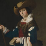 Francisco de Zurbarán, Hl. Margarethe von Antiochia, Detail, 1630–1634, Öl auf Leinwand 163 × 105 cm (© The National Gallery, London, Inv.-Nr. NG1930)