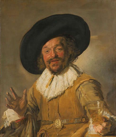 Frans Hals, Der fröhliche Trinker [De vrolijke drinker], um 1628–um 1630, Öl/Lw, 81 x 66,5 cm (Rijksmuseum, Amsterdam)