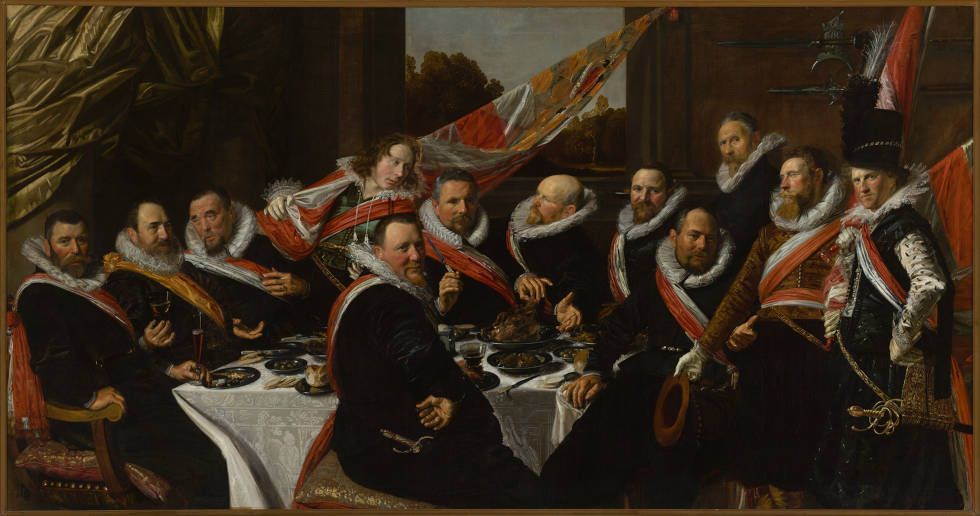 Frans Hals, Festmahl der Offiziere des St.-Georg-Schützengilde, 1616 (Frans Hals Museum, Haarlem)