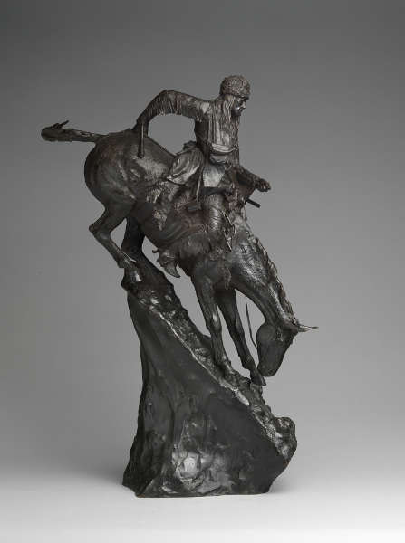 Frederic Remington, The Mountain Man, 1903, Guß März 1907, Bronze, 70.5 x 30.5 x 25.4 cm (The Metropolitan Museum of Art, New York, Rogers Fund, 1907)