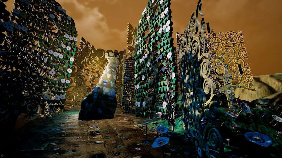 Frederick Baker, Klimt’s Magic Garden, Still aus dem Director’s Cut zu Klimt’s Magic Garden: A Virtual Reality Experience by Frederick Baker, 2018 © Frederick Baker