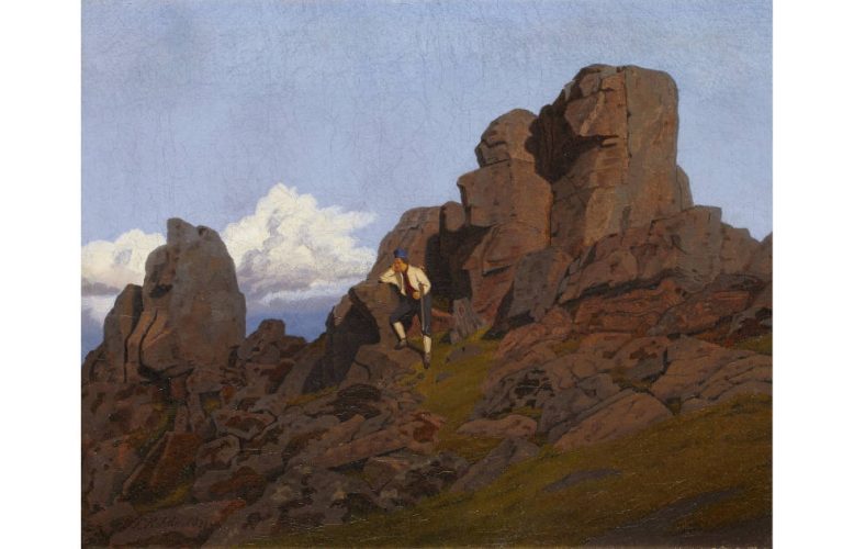 Frederik Rohde, Berglandschaft mit Jäger, 1841 © Sammlung Rau für UNICEF, Köln, Foto: Gruppe Köln, Hans G. Scheib