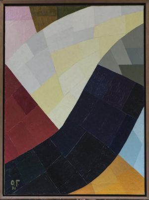 Otto Freundlich, Komposition, 1931, Öl auf Leinwand, 81 x 60 cm (Von der Heydt-Museum Wuppertal), Foto: Medienzentrum, Antje Zeis-Loi