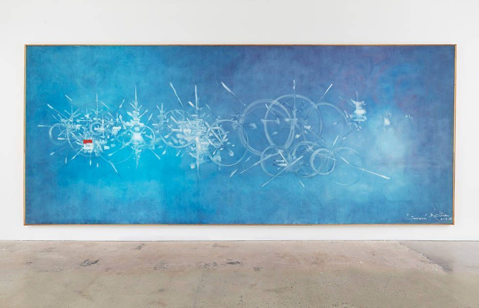 Georges Mathieu, 1978, Installationsansicht Nahmad Contemporary, New York, 2019