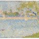 Georges Seurat, Die Seine von La Grande Jatte aus gesehen, 1888, Öl auf Holz, 15.7 × 25 cm (The National Gallery of Art, London, Inv.-Nr. NG6558)