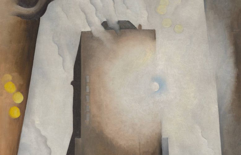 Georgia O’Keeffe, The Shelton with Sunspots, N.Y., Detail, 1927 (The Art Institute of Chicago, gift of Leigh B. Block. © 2018 Georgia O’Keeffe Museum / Artists Rights Society (ARS), New York)