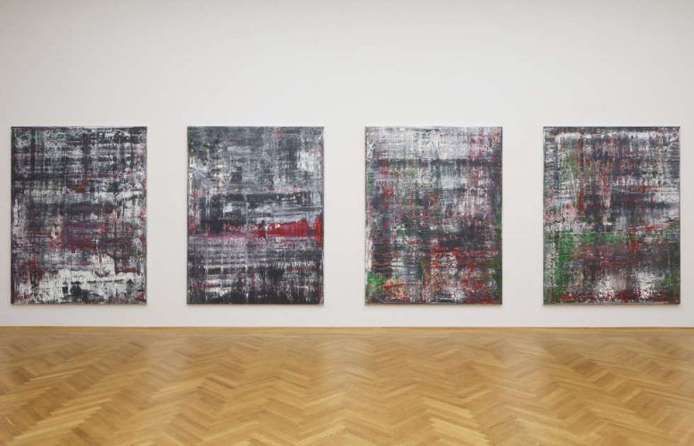 Gerhard Richter, „Birkenau” (2014) im Albertinum 2015, Installationsaufnahme: David Brandt © Gerhard Richter Kunststiftung