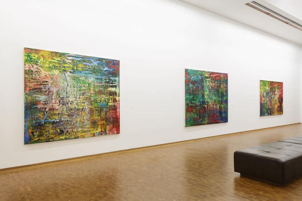 Gerhard Richter. Neue Bilder, Installationsansicht im Museum Ludwig Köln, 2017, Foto: Rheinisches Bildarchiv Köln/ Britta Schlier