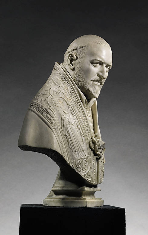 Gian Lorenzo Bernini, Büste von Papst Paul V, seitlich, 1621, Marmor (The J. Paul Getty Museum, Los Angeles)