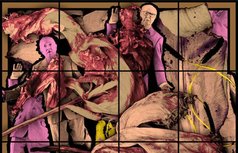 Gilbert & George, Darwin Day, Details, 2019, Mixed media, 226 × 253 cm (© Courtesy of Gilbert & George and Sprüth Magers)