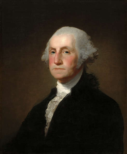 Gilbert Stuart, George Washington, um 1800, Öl auf Leinwand (National Gallery of Art, Washington, Corcoran Collection (William A. Clark Collection), 2014.136.46)