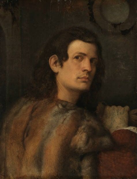 Giorgione zg., Bildnis eines jungen Mannes, um 1505/10, Pappelholz, 69,4 x 53,6 cm (München, Bayerische Staatsgemäldesammlungen, Alte Pinakothek, © Bayerische Staatsgemäldesammlungen, München)