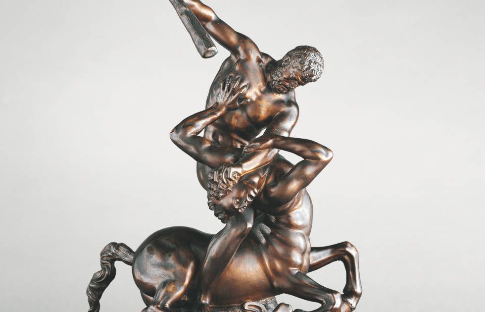 Giovanni Francesco Susini, Herkules und ein Kentaure, Detail, 1. Hälfte 17. Jh (The Princely Collection Liechtenstein)