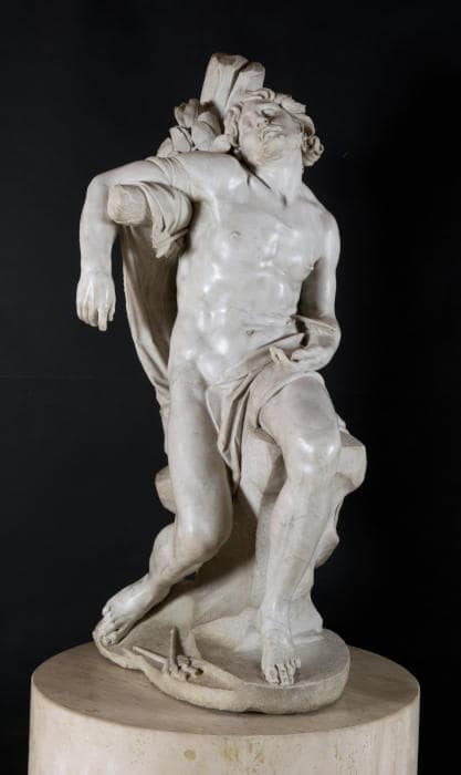 Giovanni Lorenzo Bernini, Heiliger Sebastian, 1616-1617, Marmor (Privatsammlung, Leihe an das Thyssen Bornemisza Museum, Madrid)