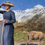 Giovanni Segantini, Mittag in den Alpen, Detail, 1891, 77,5 x 71, 5 cm (Segantini Museum, St. Moritz)