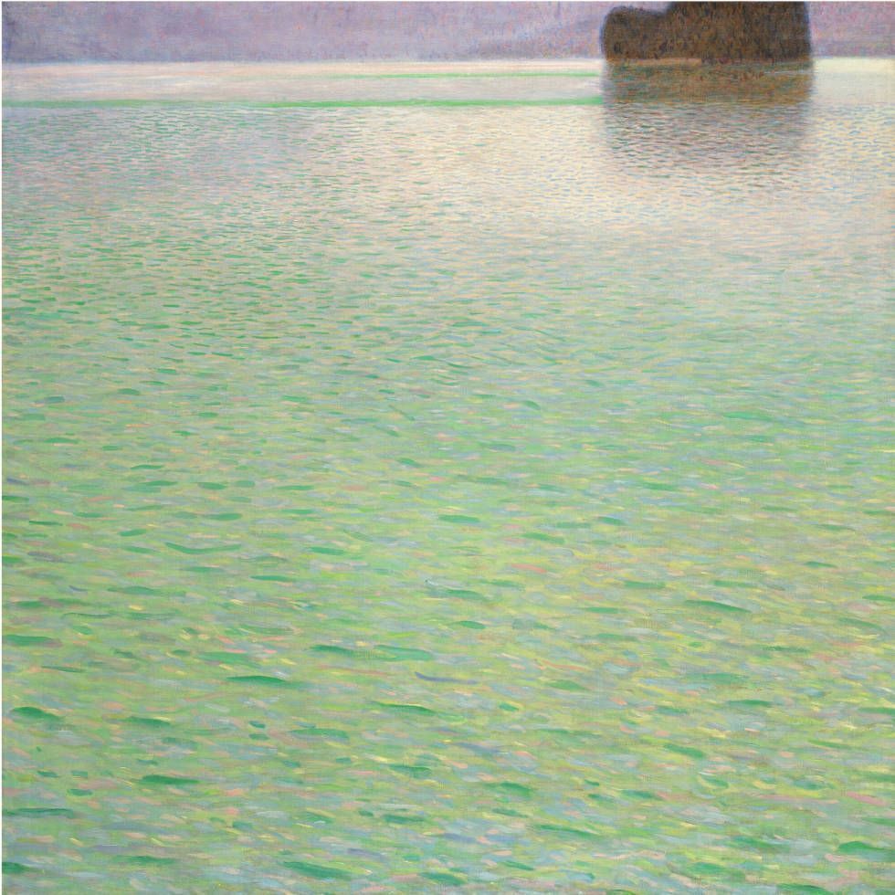 Gustav Klimt, Insel im Attersee, 1902 (Privatsammlung)