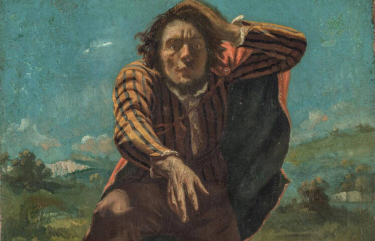 Gustave Courbet, Der vor Angst Wahnsinnige, Detail, um 1844 (Nasjonalmuseet, Oslo; Foto: Børre Høstland/Nasjonalmuseet, Oslo)