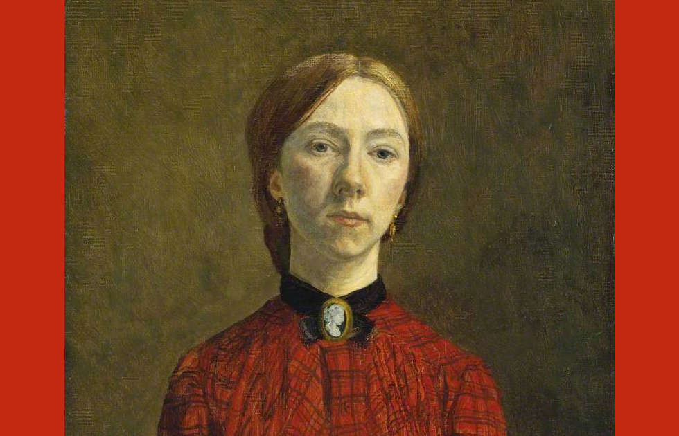 Gwen John, Selbstporträt, Detail, 1902, Öl auf Leinwand, 44.8 x 34.9 cm (Tate, London)