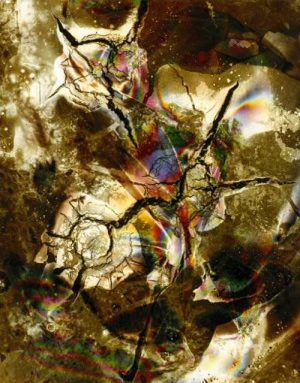 Heinz Hajek-Halke, Ohne Titel, 1950–1970, Farbpapier, Staatliche Museen zu Berlin, Kunstbibliothek, Sammlung Fotografie, © bpk / Staatliche Museen zu Berlin, Kunstbibliothek, Foto: Dietmar Katz