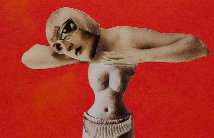 Hannah Höch, Ohne Titel (aus einem ethnographischen Museum), 1929, Collage, 22,3 x 15,3 cm (Museum für Kunst und Gewerbe, Hamburg © 2023, ProLitteris, Zurich)