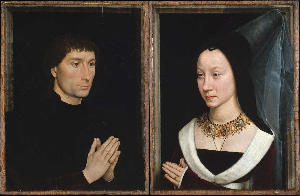 Porträts von Tommaso Portinari und Maria Baroncelli, 1470, Öl auf Holz, 44.1 x 33.7 cm (Metropolitan Museum, New York)