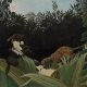 Henri Rousseau, Scouts Attacked by a Tiger, 1904 (The Barnes Foundation, BF584. Public Domain)