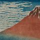 Hokusai, Der rote Fuji, Detail