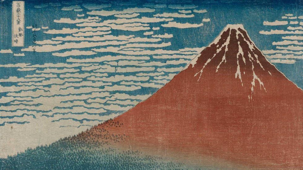Hokusai, Der rote Fuji