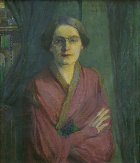 Ida Gerhardi, Selbstbildnis I (Paris), 1903, Öl auf Leinwand, 73 x 61 cm (Märkisches Museum Witten)