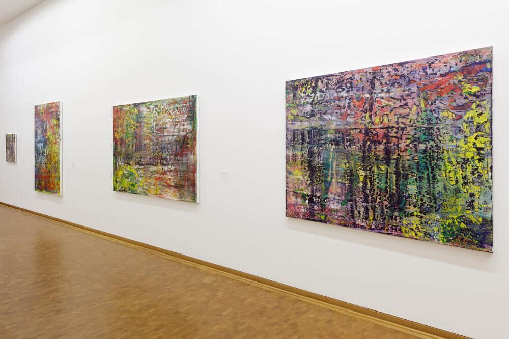 Installationsansicht Gerhard Richter. Neue Bilder Museum Ludwig Köln, 2017 Foto: Rheinisches Bildarchiv Köln/ Britta Schlier