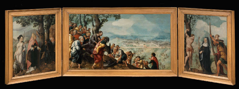 Jan van Scorel, Der Einzug Christi nach Jerusalem (Lokhorst Altar), 1526/27, Öl auf Holz (Centraal Museum, Utrecht)