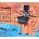 Jean-Michel Basquiat, The Guilt of Gold Teeth, 1982, Acryl, Sprühfarbe und Ölstift auf Leinwand, 240 x 421,3 cm (Nahmad Collection © Estate of Jean-Michel Basquiat. Licensed by Artestar, New York)