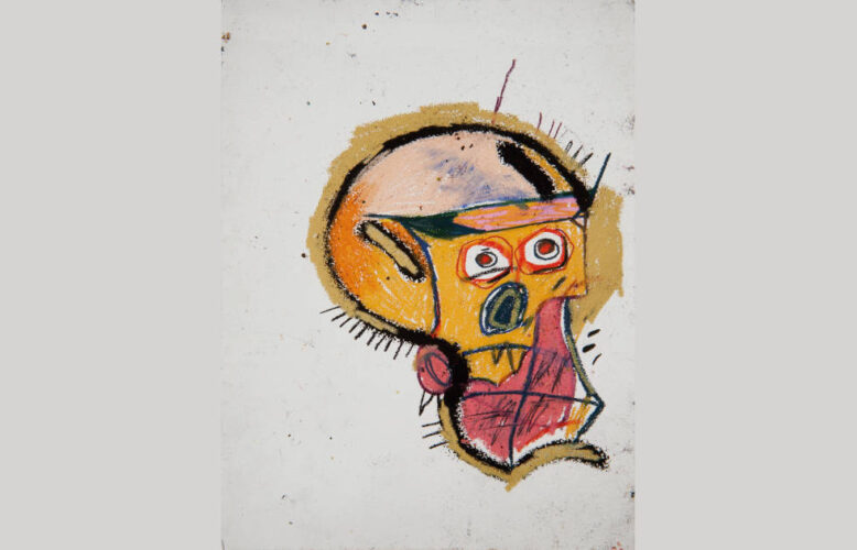 Jean-Michel Basquiat, Untitled, 1982, Pastell und Ölstift auf Papier, 74,9 x 55,9 cm (Privatsammlung © Estate of Jean-Michel Basquiat. Licensed by Artestar, New York; Foto: Courtesy of Colour Themes © Estate of Jean-Michel Basquiat. Licensed by Artestar, New York)