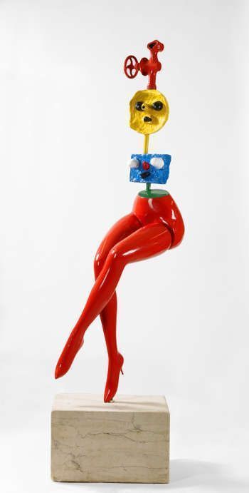 Joan Miró, Jeune fille s'évadant [Fliehendes junges Mädchen], 1967, bemalte Bronze, Collection Fondation Marguerite et Aimé Maeght, Saint-Paul – France © Successió Miró / VG Bild-Kunst, Bonn 2017