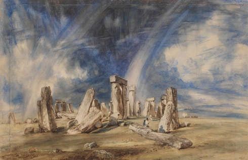 John Constable, Stonehenge, 1835, Aquarell, 38.7 x 59.7 cm (Victoria and Albert Museum, London. Bequeathed by Isabel Constable, daughter of the artist © Victoria and Albert Museum, London)
