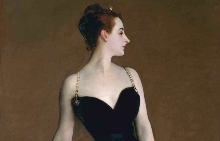 John Singer Sargent, Madame X (Madame Pierre Gautreau), Detail, 1883/84, Öl auf Leinwand (The Metropolitan Museum of Art, New York, Arthur Hoppock Hearn Fund, 1916)