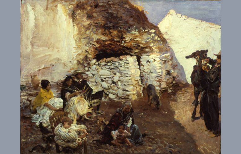 John Singer Sargent, Spanische Roma Behausung, 1912, Öl-Leinwand (Addison Gallery of American Art, Phillips Academy, Andover, Massachusetts, Gift of anonymous donor, 1931.13. Bridgeman Images)