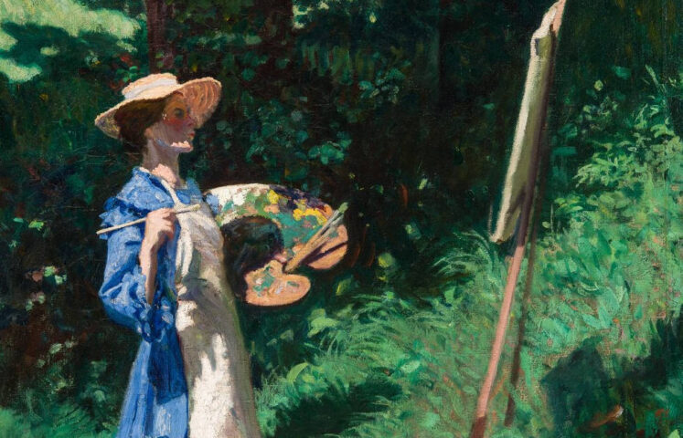 Karoly Ferenczy, Malerin, Detail, 1903, Öl auf Leinwand, 136 × 129.6 cm (Ungarische Nationalgalerie)