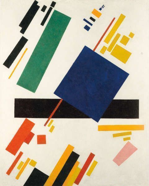 Kasimir Malewitsch, Suprematistische Komposition, 1916, Öl/Lw, 88.7 x 71.1 cm (Privatsammlung)