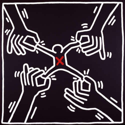 Keith Haring, Ohne Titel, 1985 (Privatsammlung via Gladstone Gallery © Keith Haring Foundation)