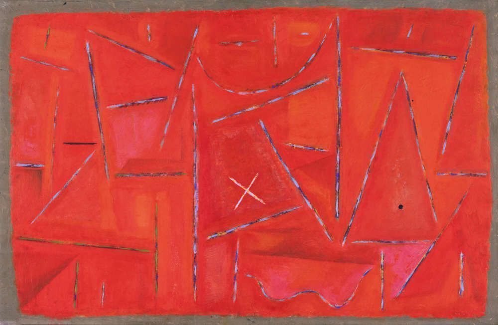 Kenneth Noland, In the Garden, 1952, Öl auf Hartfaserplatte, 49.5 x 76.2 cm (The Phillips Collection, Washington, DC, Erworben 1952 © 2017, ProLitteris, Zurich)